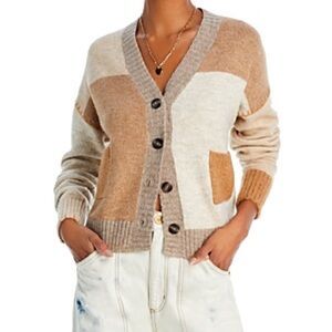 Aqua Patchwork Cardigan